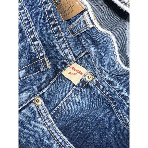 Vintage Lawman Jeans Juniors 11 Blue High Rise Straight Leg Medium Wash Denim... - Picture 9 of 11